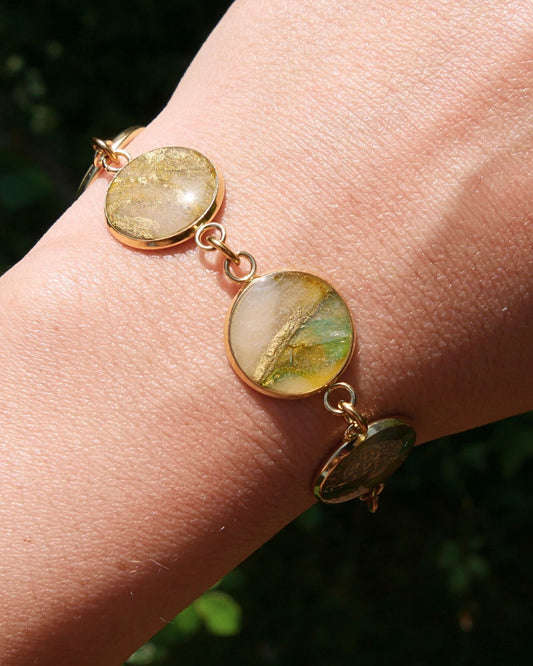 Bracelet Viviana - Vert & doré