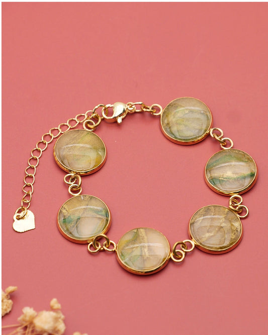 Bracelet Viviana - Vert & doré