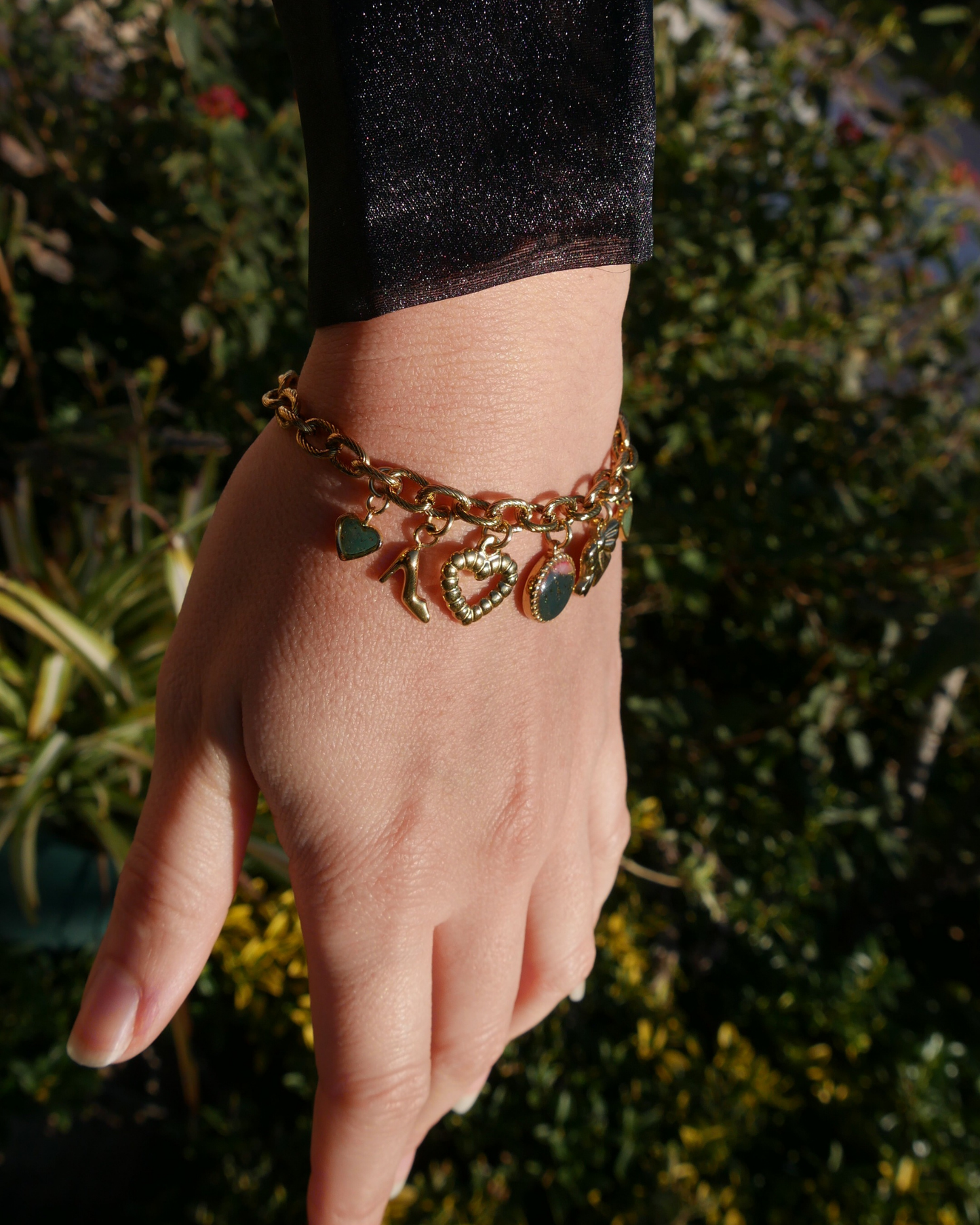 Bracelet à breloques -  Vert