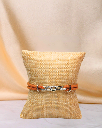 Bracelet cordon à maillons