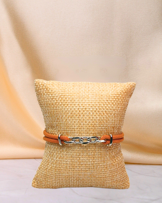 Bracelet cordon à maillons