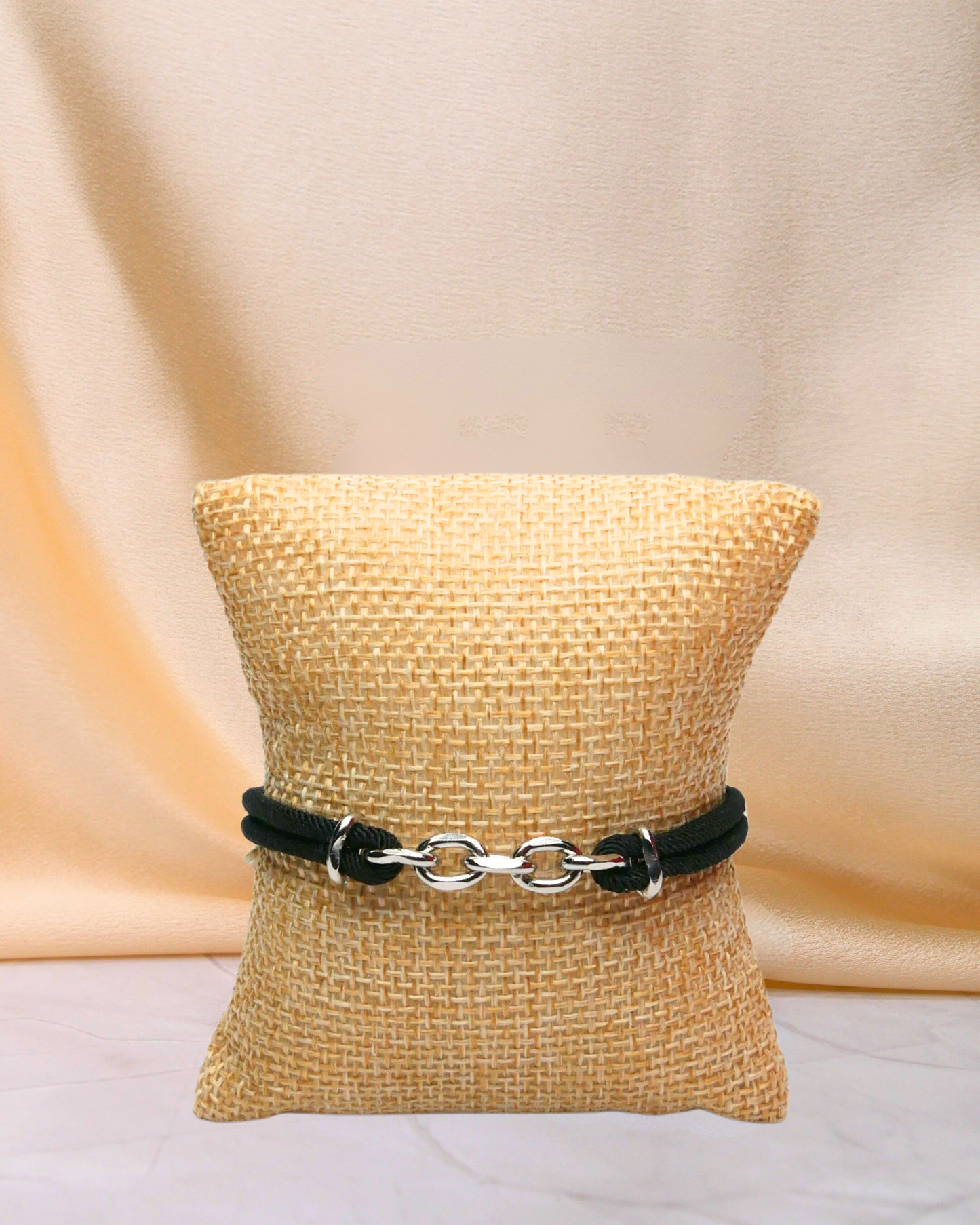 Bracelet cordon à maillons