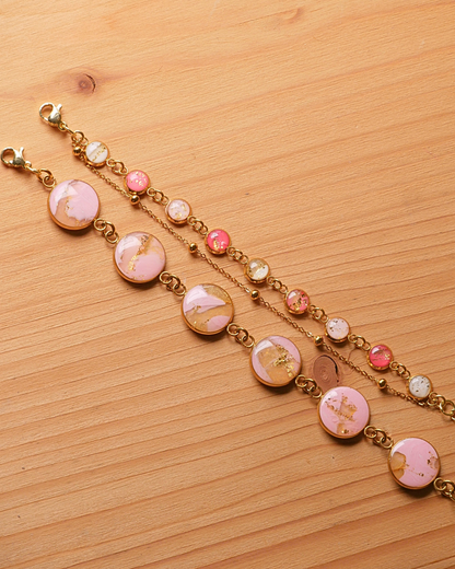 Bracelet double rang - 6 couleurs