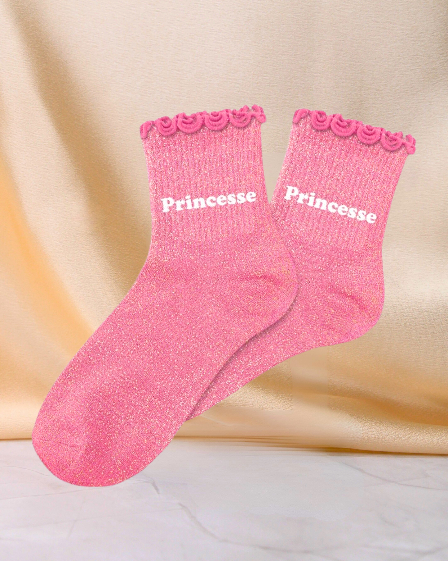 Chaussettes paillettes Enfant - Princesse 6-10ans