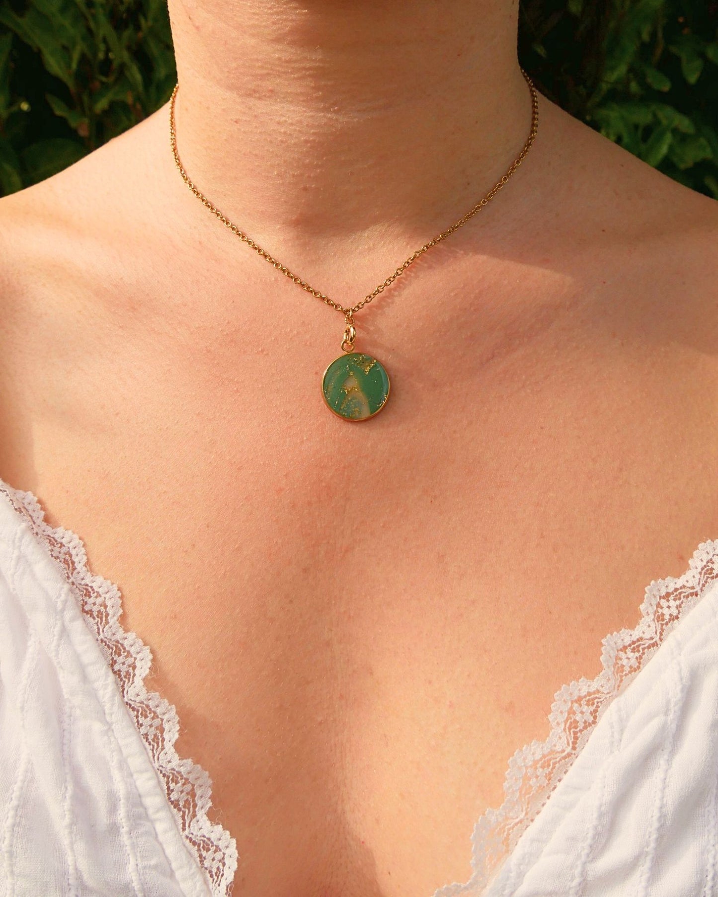 Collier Virginie - Vert