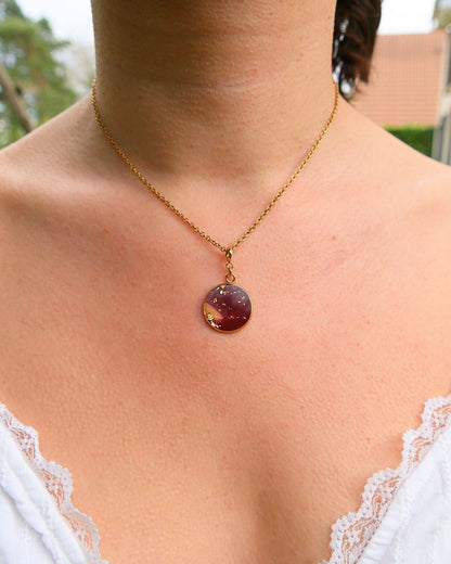 Collier Virginie - Bordeaux