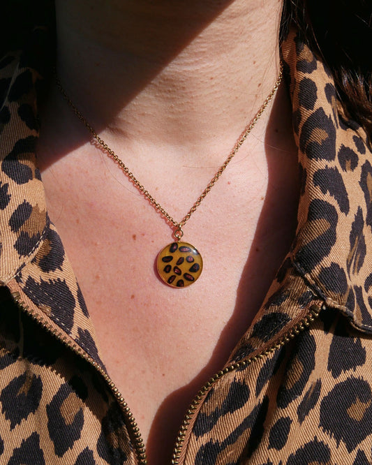 Collier Virginie - Léopard