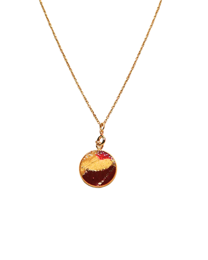 Collier Virginie - Bordeaux & doré