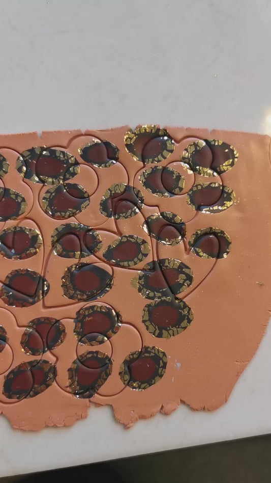 Créoles grandes fleurs - Léopard