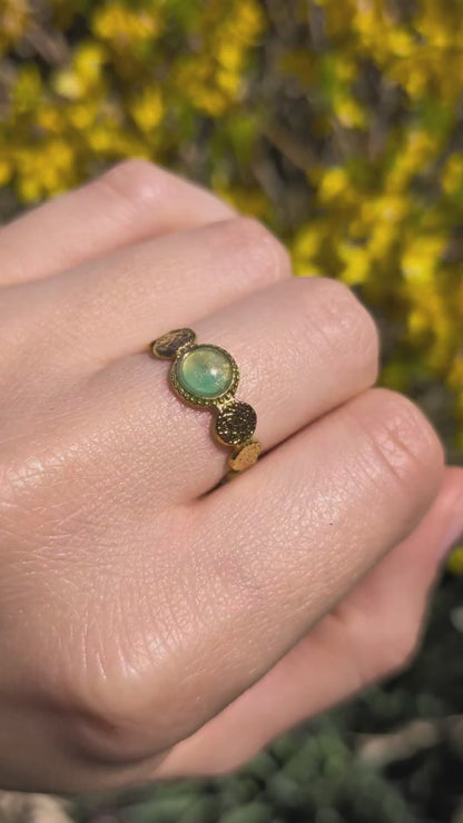 Bague Marion - Bleu turquoise