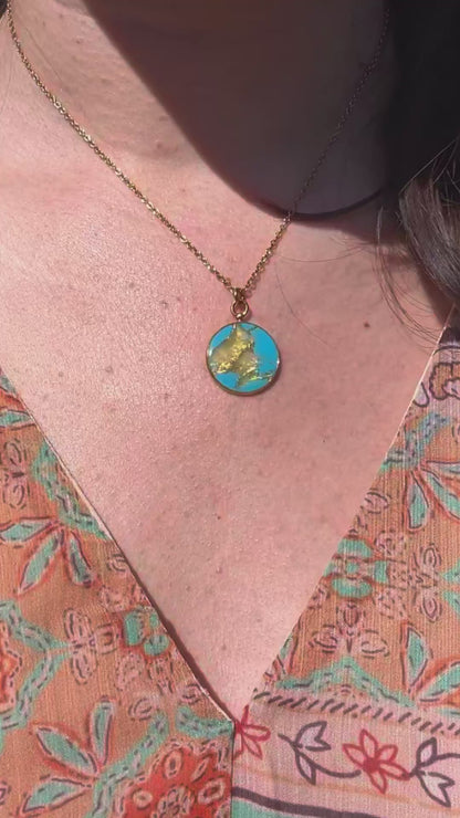 Collier Virginie - Bleu turquoise