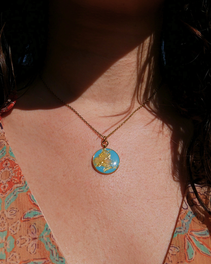 Collier Virginie - Bleu turquoise