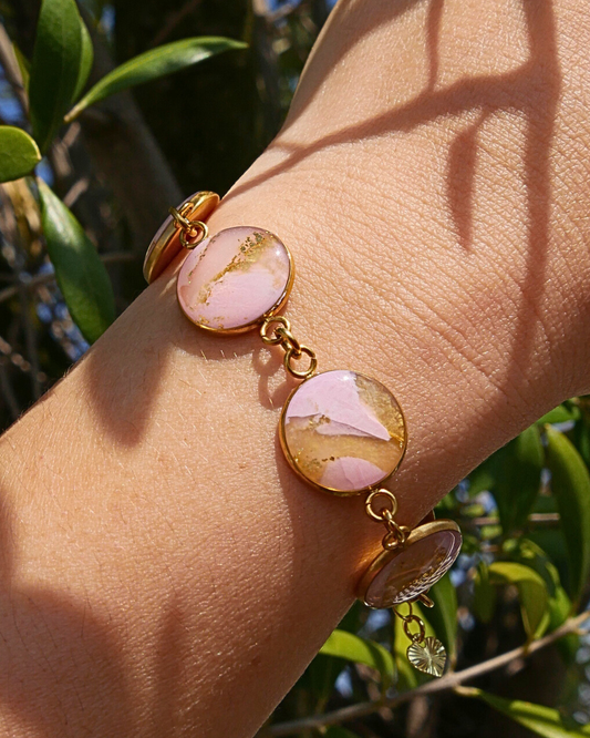 Bracelet Viviana - Rose clair