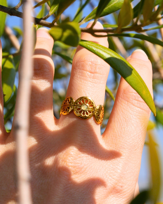 Bague Ninon - Bleu translucide